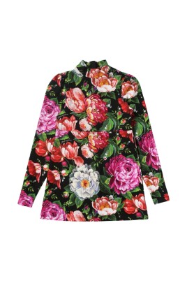 floral-high-neck-dress