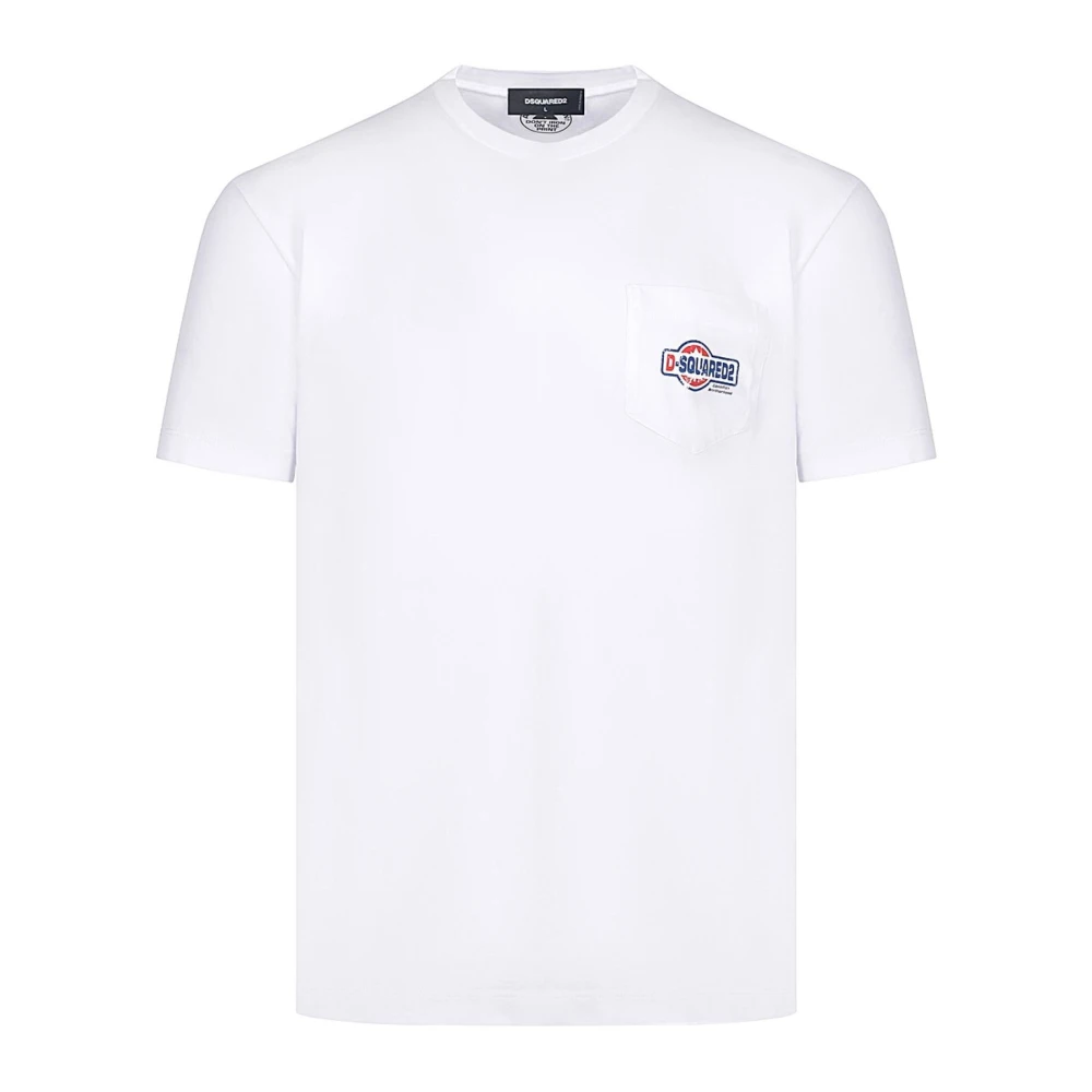 Dsquared2 Women's White T-Shirt - T-Shirts - L - Tops