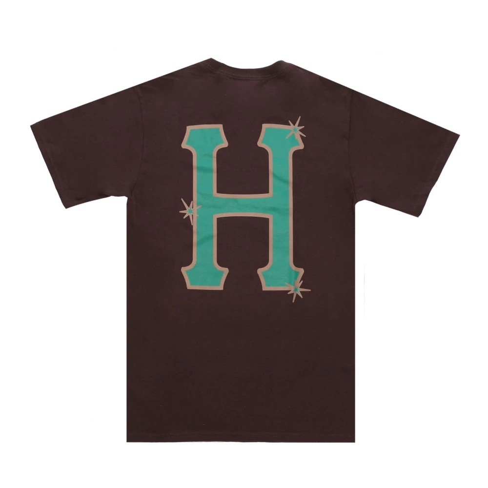 HUF Sideline Tee Chocolate T-shirt Brown Heren