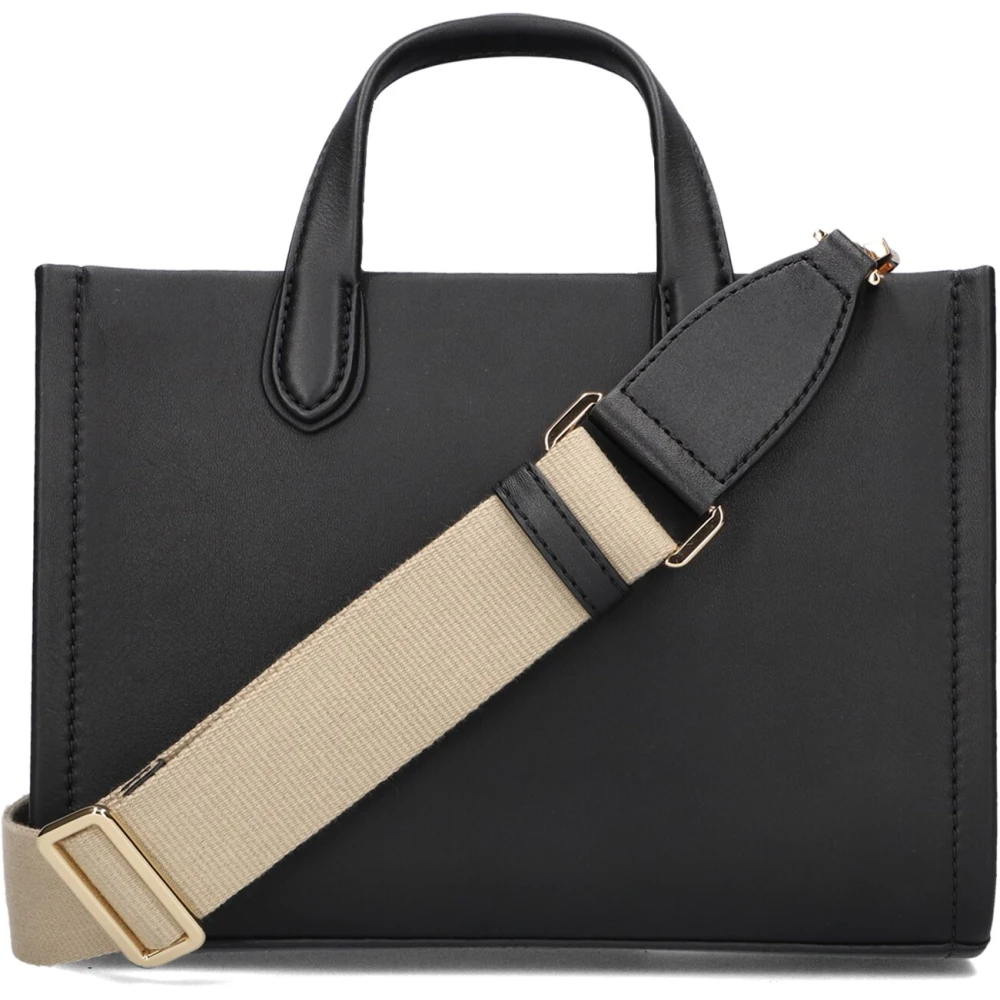 Michael Kors Zwarte Leren Schoudertas Black Dames
