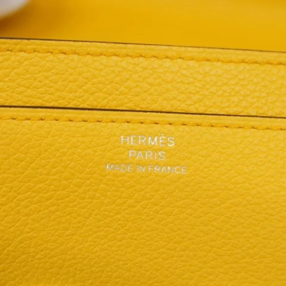 Hermès Vintage Pre-owned Fabric crossbody-bags Yellow Dames