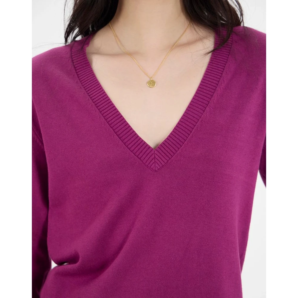 Ines De La Fressange Paris Angelica Sweater Purple Dames