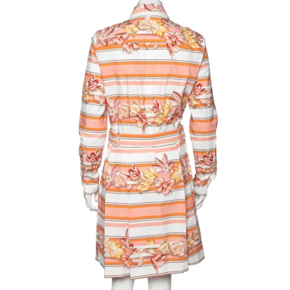 Salvatore Ferragamo Pre-owned Cotton dresses Multicolor Dames