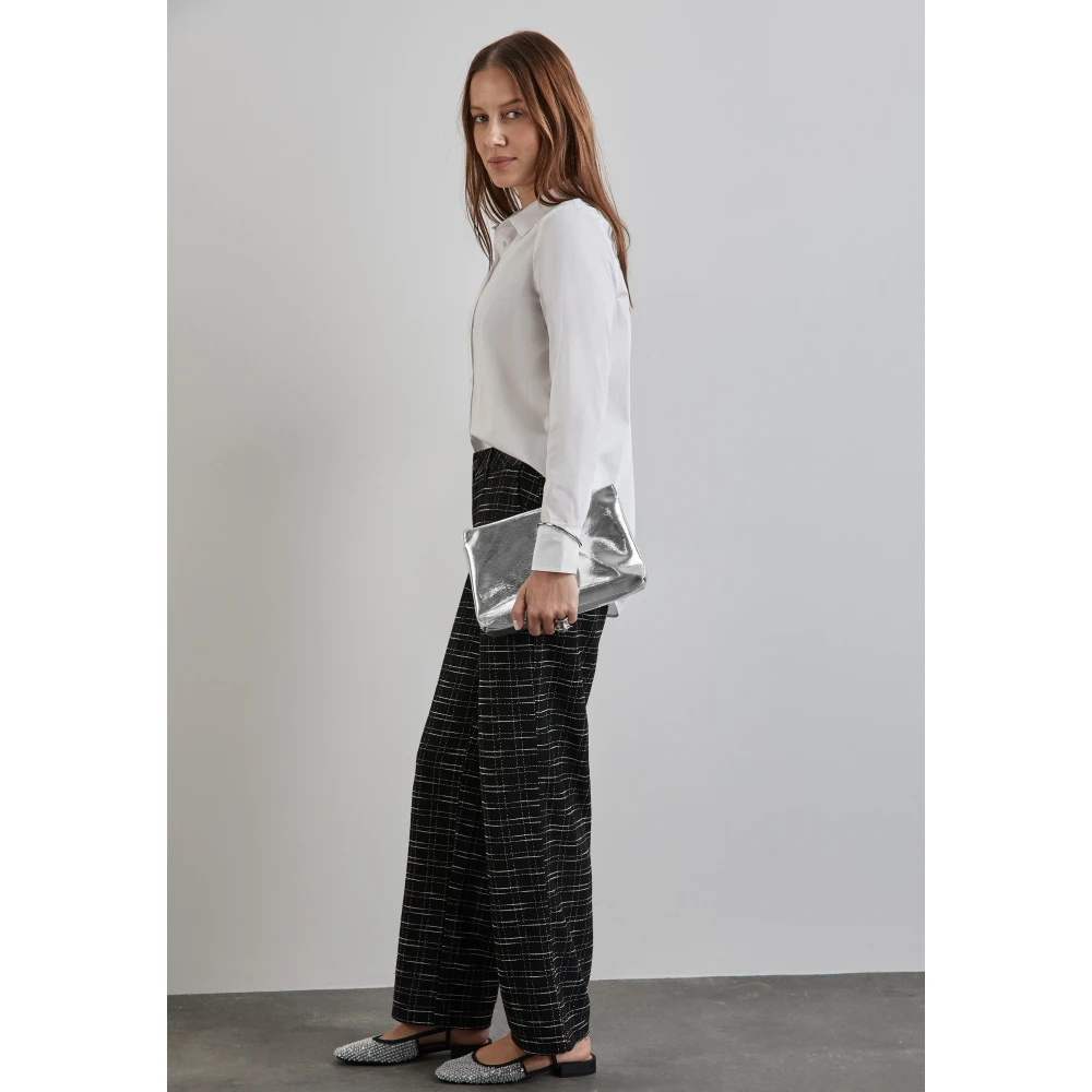 Street One Geruite Bouclé Broek Black Dames