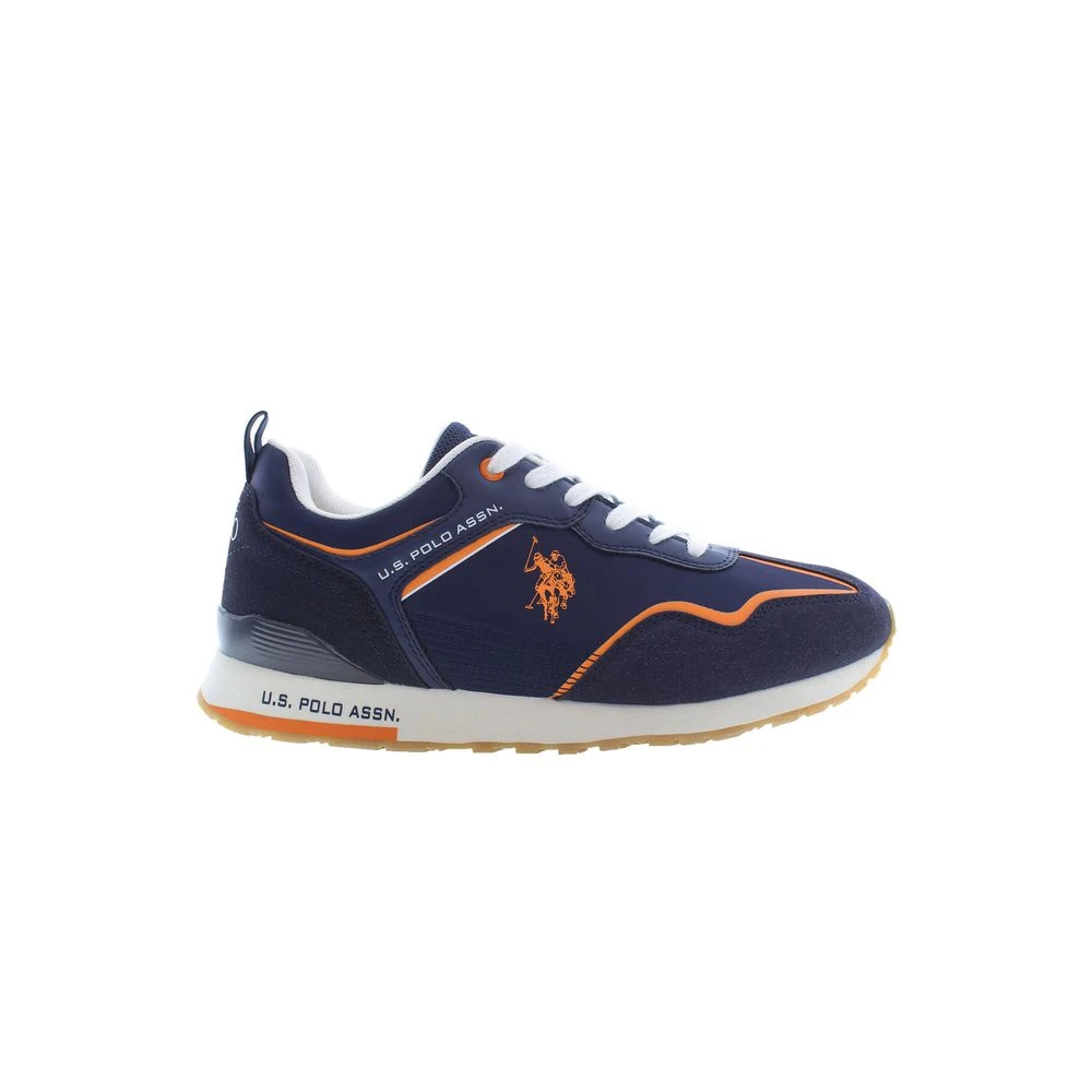 U.s. Polo Assn. Men's Blue Sneakers, 10 Uk, Polyester Trainers