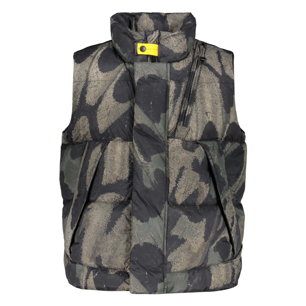Parajumpers Gestreept Print Gewatteerd Bodywarmer Green Heren