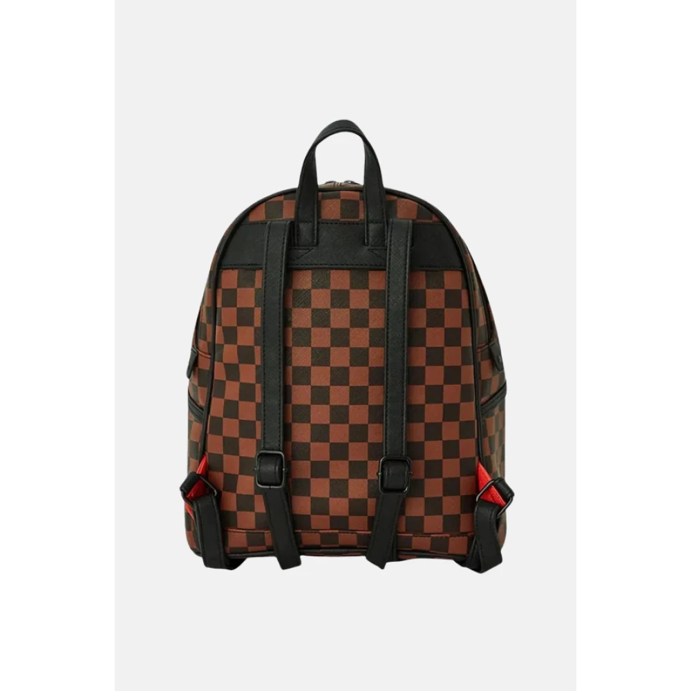 Sprayground Transparante Mini Rugzak met Ogen Brown Unisex
