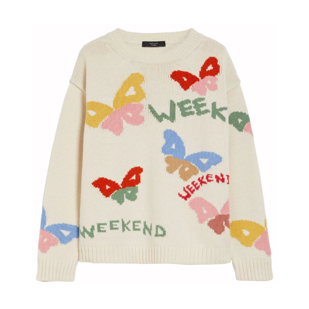 Max Mara Weekend Witte Zingaro Sweaters Multicolor Dames