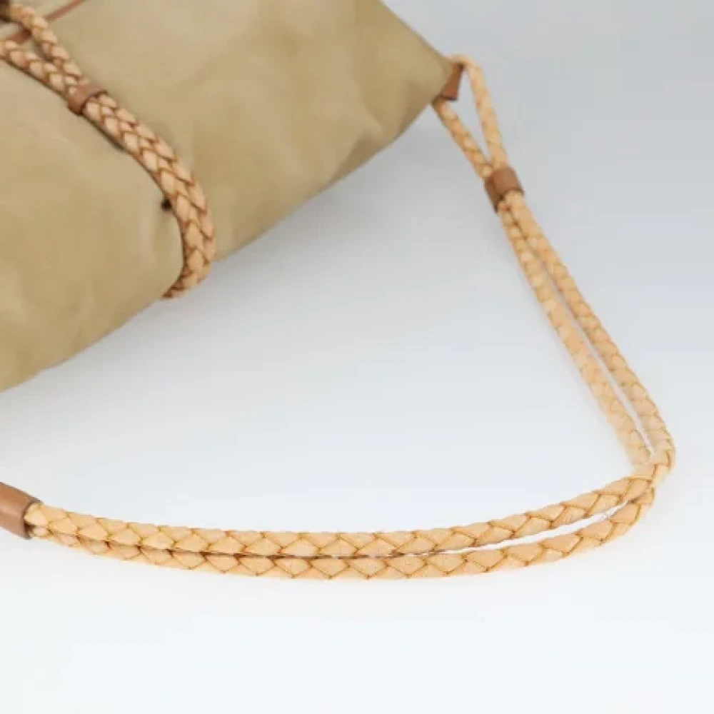Burberry Vintage Pre-owned Leather shoulder-bags Beige Dames