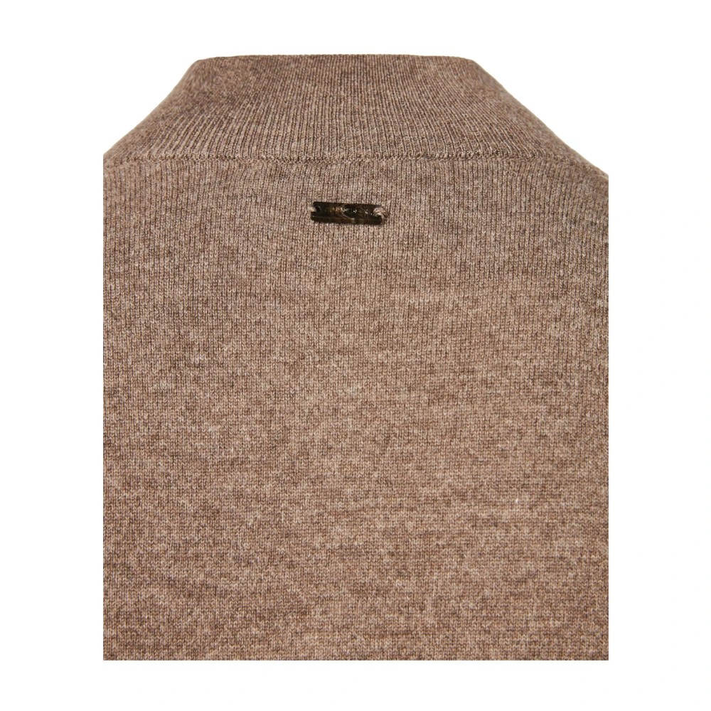 Corneliani Luxe Wol Kasjmier Vest Brown Heren