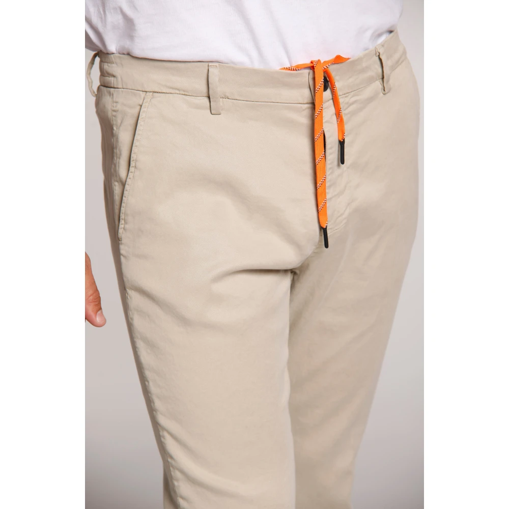 Mason's Jersey Carrot Fit Athleisure Chino Broek Beige Heren