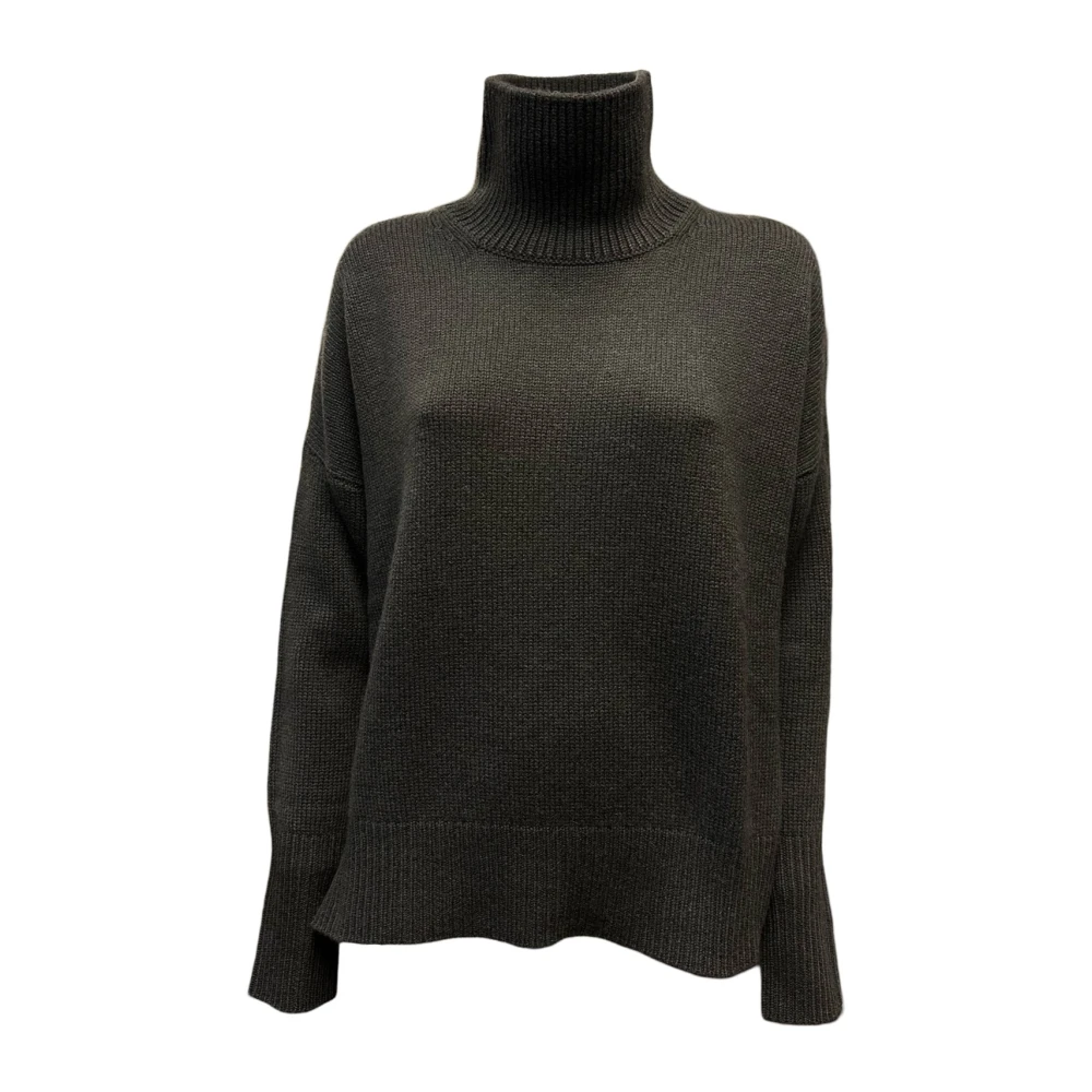 Lisa Yang Heidi Sweater met opstaande kraag Black Dames