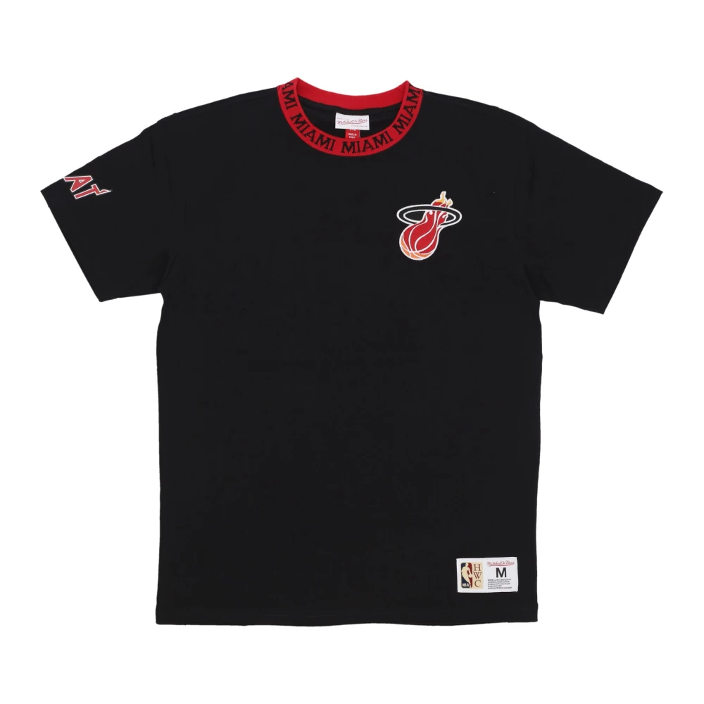 Mitchell & Ness Miami Heat Vintage Logo T-Shirt Black Heren