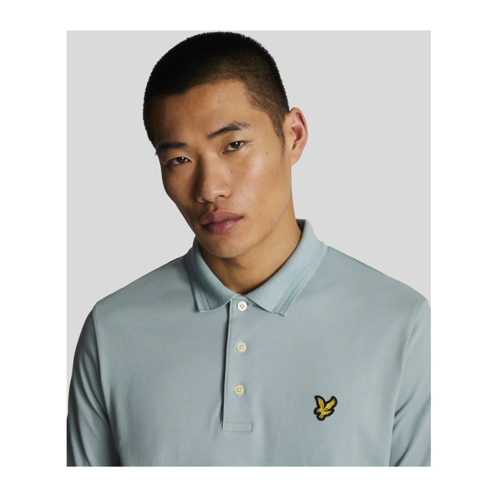 Lyle & Scott Rally Tipped Polo Shirt Blue Heren