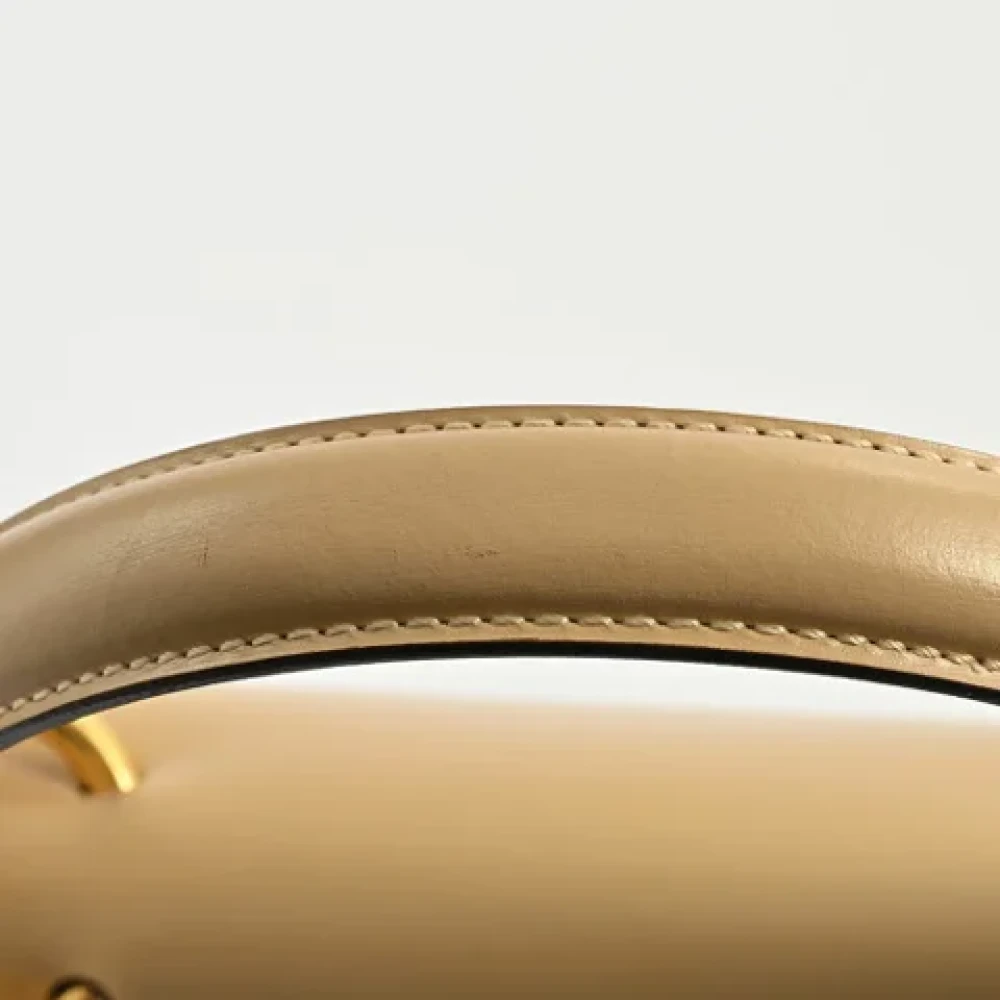 Celine Vintage Pre-owned Leather celine-bags Beige Dames