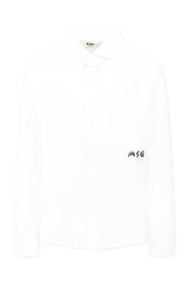 chemise-a-manches-longues-en-popeline-de-coton-blanche