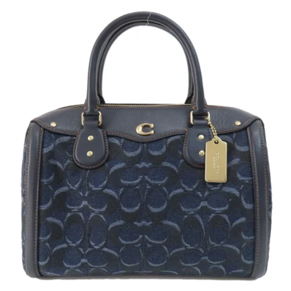 Coach Pre-owned Canvas handbags Blue Dames