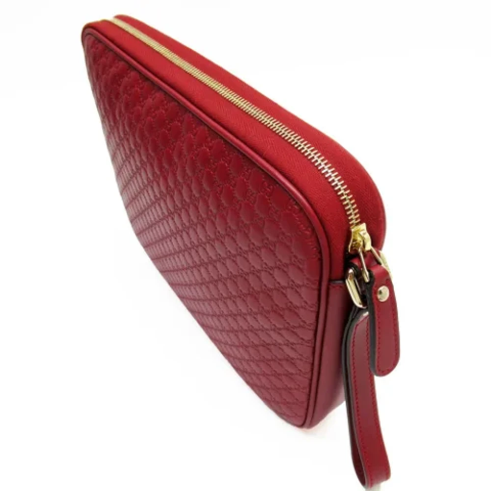 Gucci Vintage Pre-owned Leather shoulder-bags Red Dames