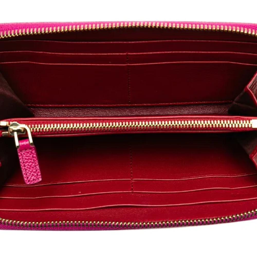 Bvlgari Vintage Pre-owned Leather wallets Pink Dames
