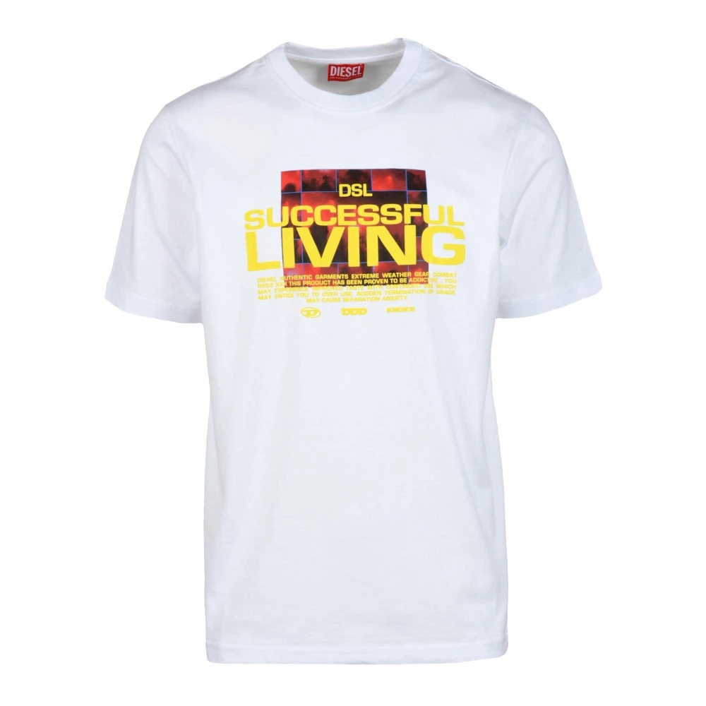 Diesel Tshirt White Heren