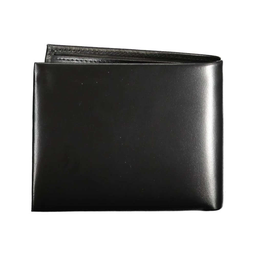 Valentino by Mario Valentino Zwarte Leren Portemonnee met RFID-blok Black Heren