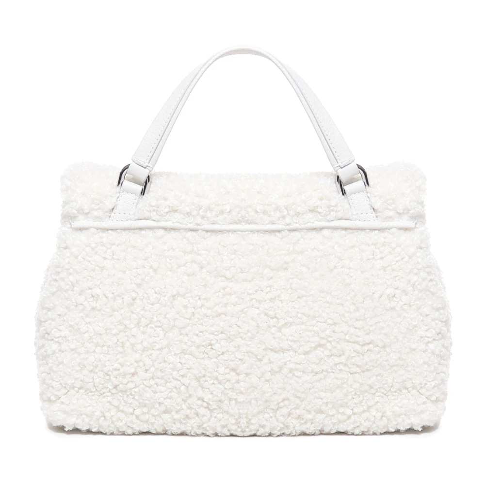 Zanellato Teddy Effect Schoudertas Wit White Dames