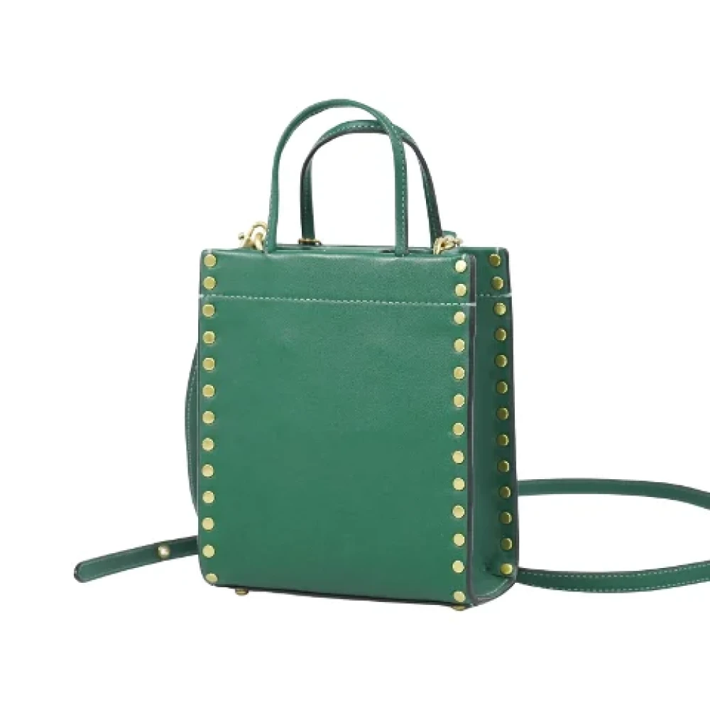 Coach Pre-owned Leather handbags Green Dames