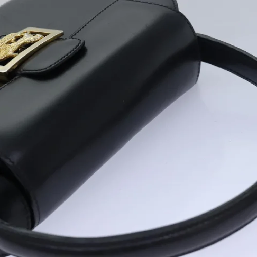 Celine Vintage Pre-owned Leather handbags Black Dames
