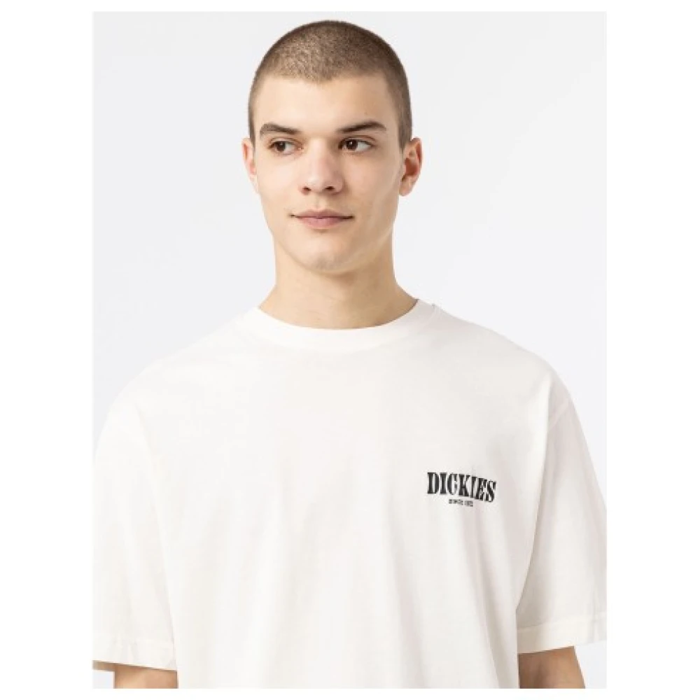 Dickies Kelso Ruimvallend T-shirt met Korte Mouwen White Heren
