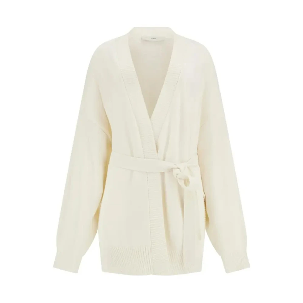 Guess Wit Crème Cardigan Sweater Set Beige Dames