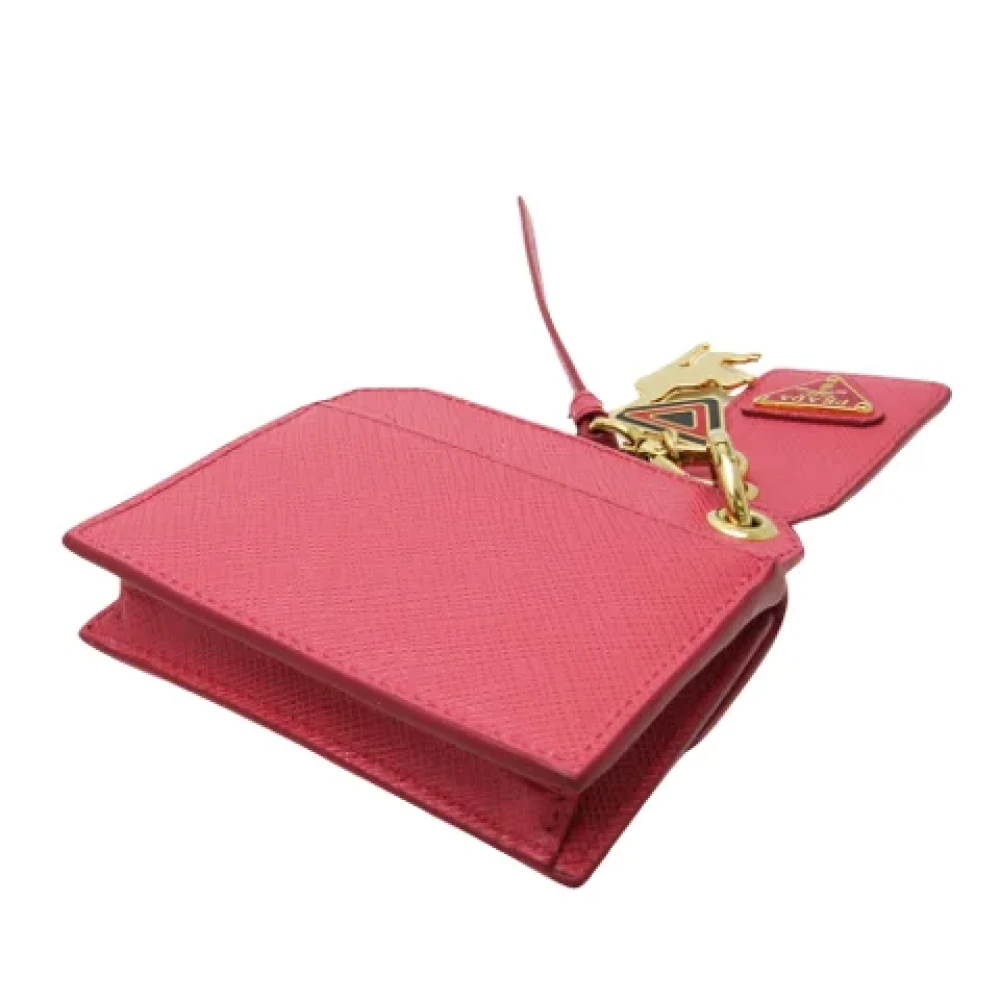 Prada Vintage Pre-owned Leather wallets Pink Dames