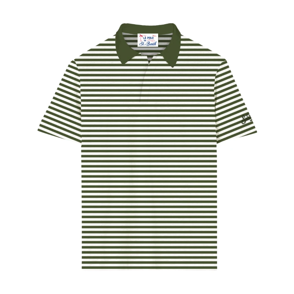 Mc2 Saint Barth Green Polo Shirts, Male, 2XL, Polo Shirts