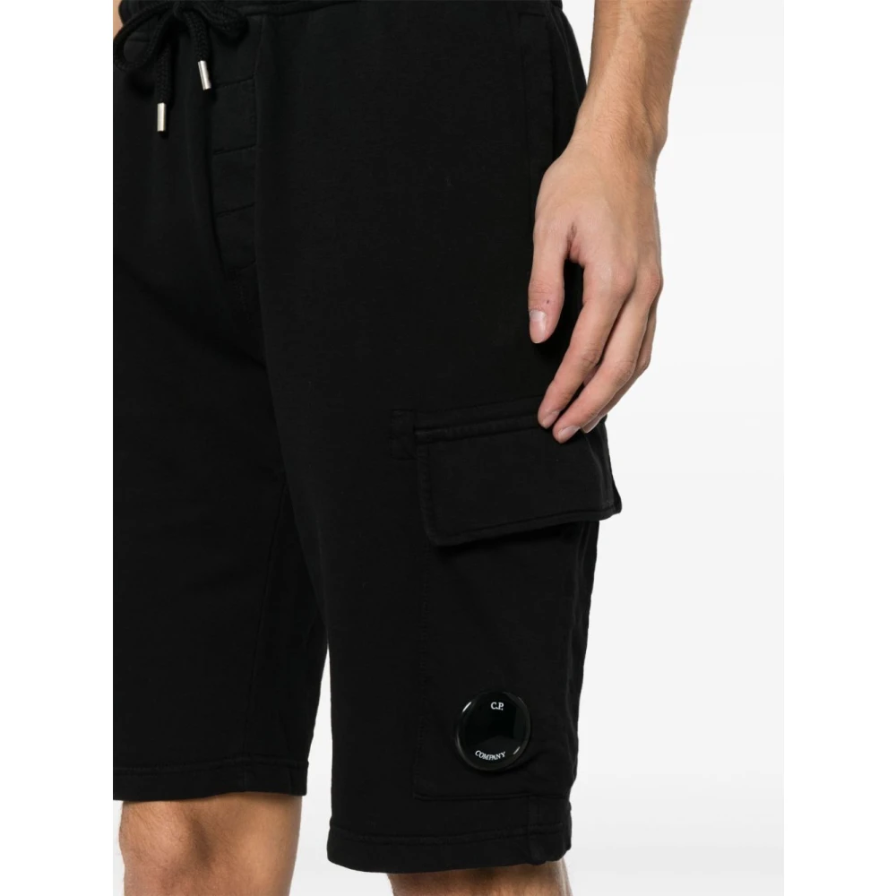 C.P. Company Zwarte Denim Shorts voor Mannen Black Heren