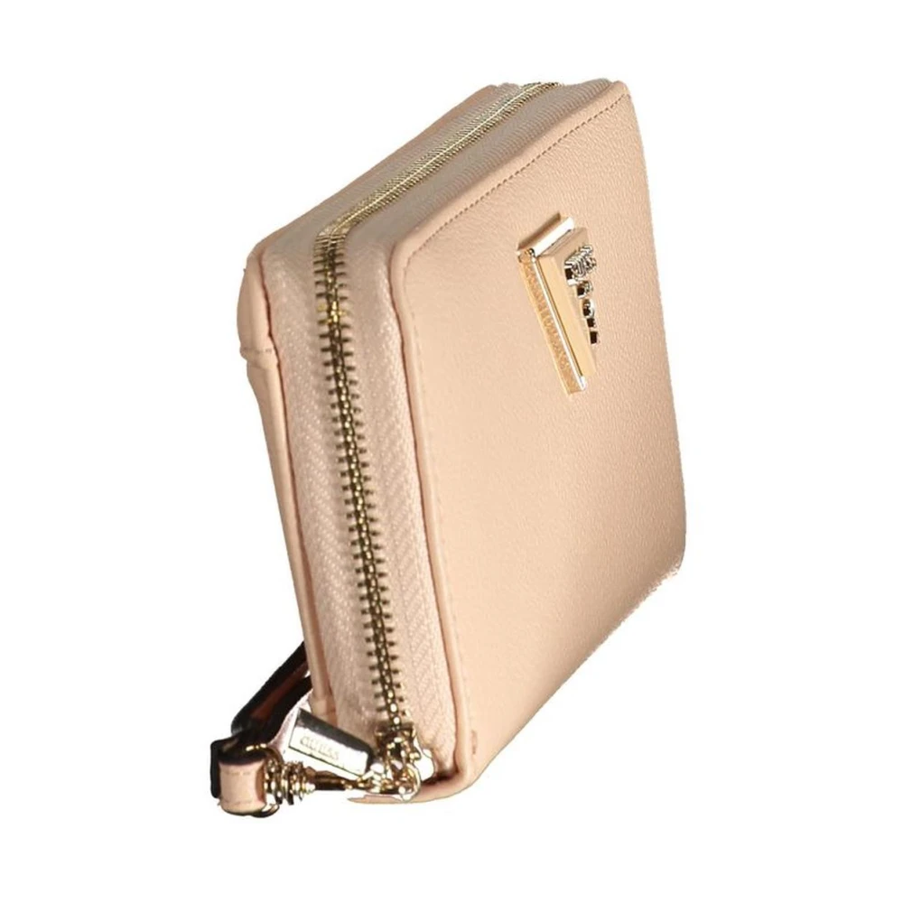 Guess Slanke Portemonnee voor Kaarten en Geld Pink Dames