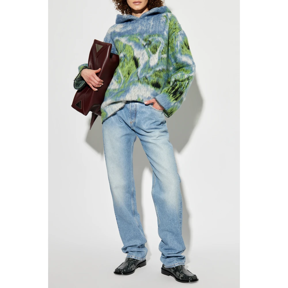 The Attico Hoodie Blue Dames