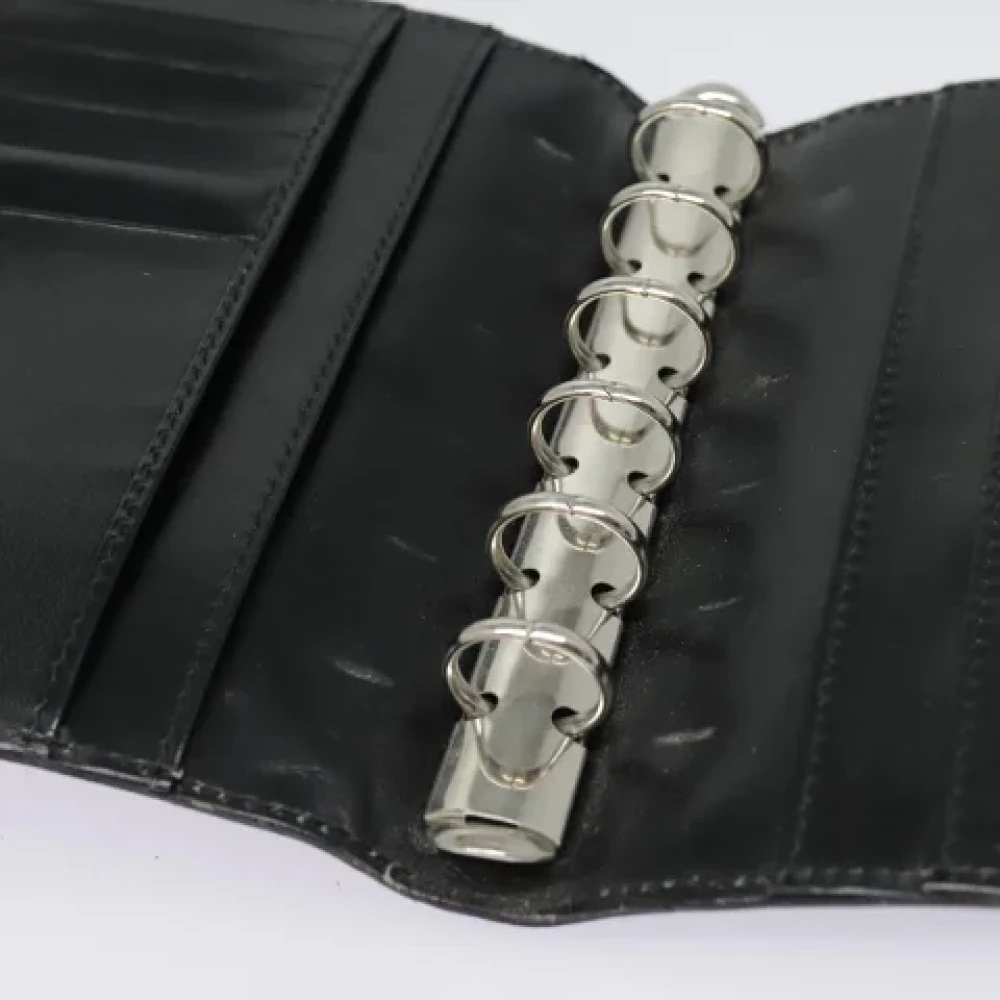 Gucci Vintage Pre-owned Leather wallets Black Dames