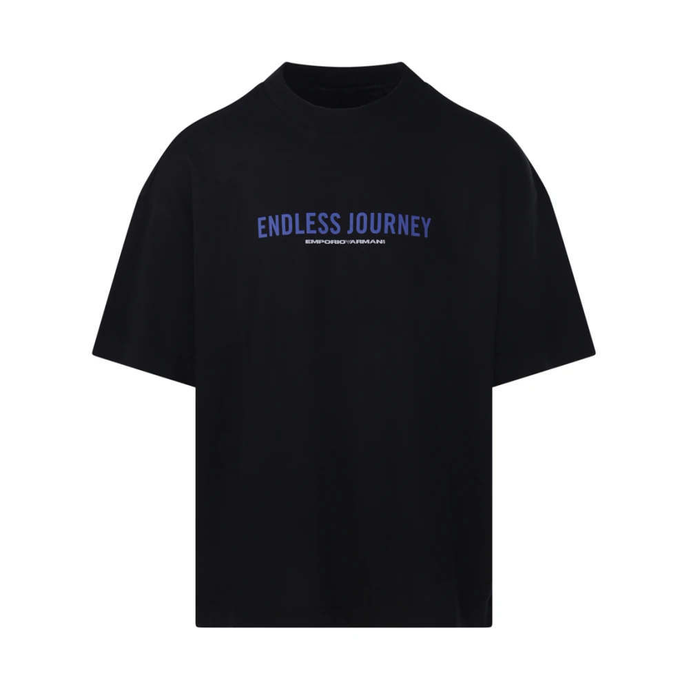 Emporio Armani Zwart T-shirt 0999 Black Heren