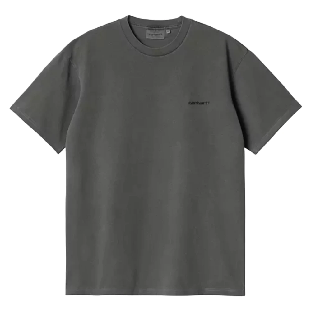 Carhartt WIP Duster Script T-Shirt Zwart Gray Heren