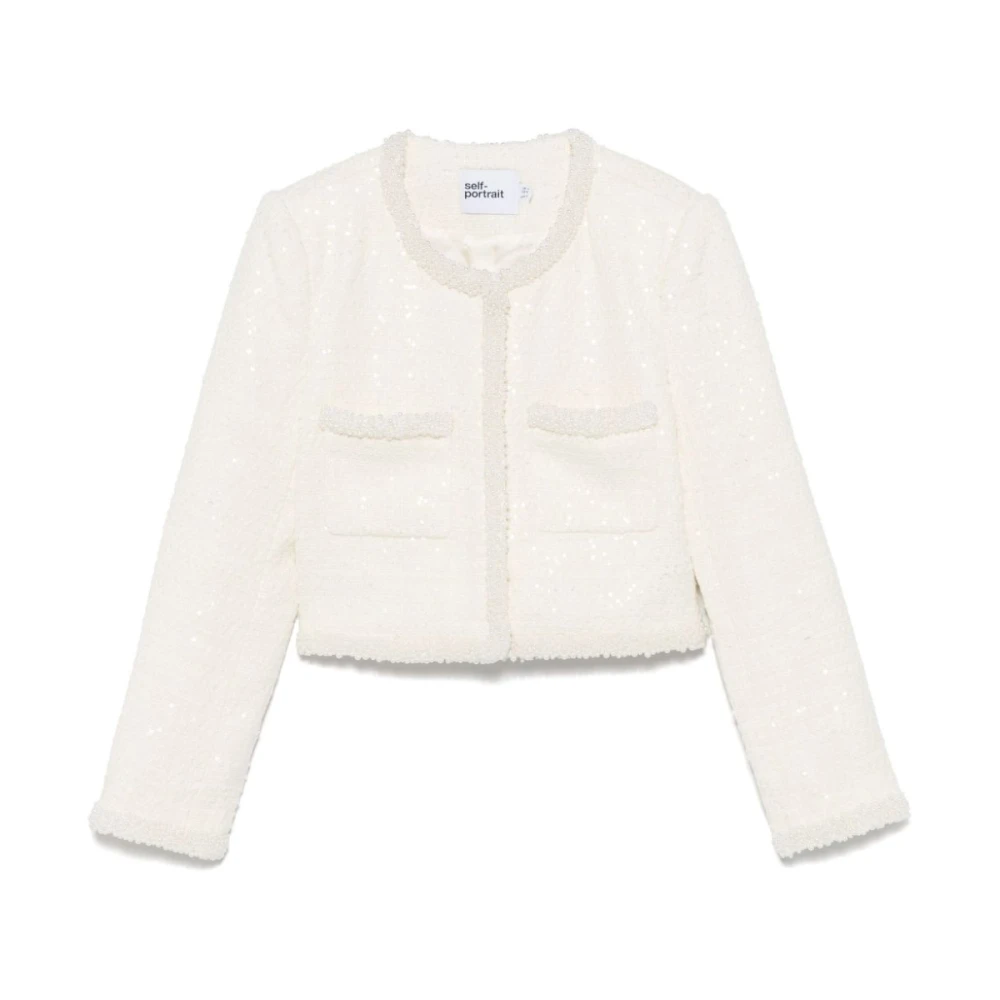 Jackets > Tweed Jackets - - Self Portrait - Modalova