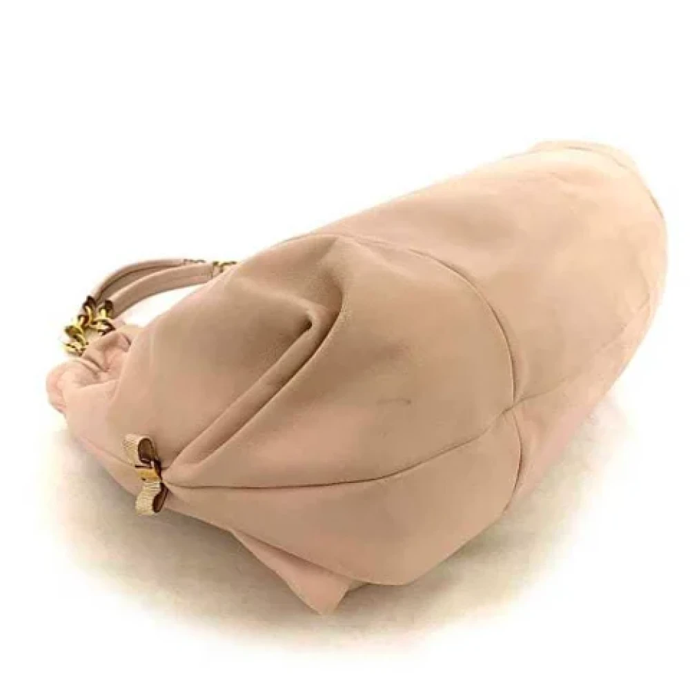 Salvatore Ferragamo Pre-owned Leather totes Pink Dames