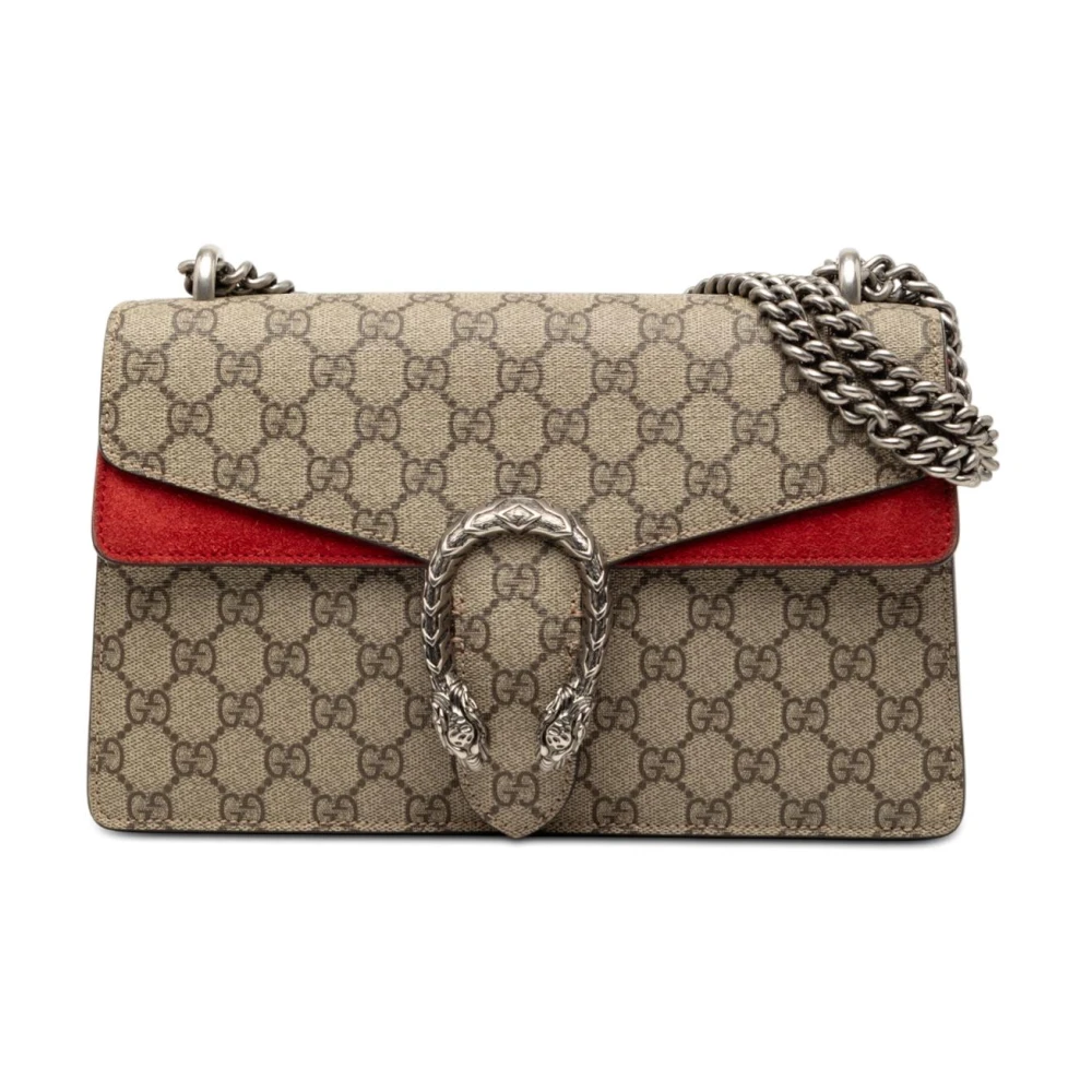 Gucci Vintage Women's Brown Pre-Owned Shoulder Bag With Chain Strap