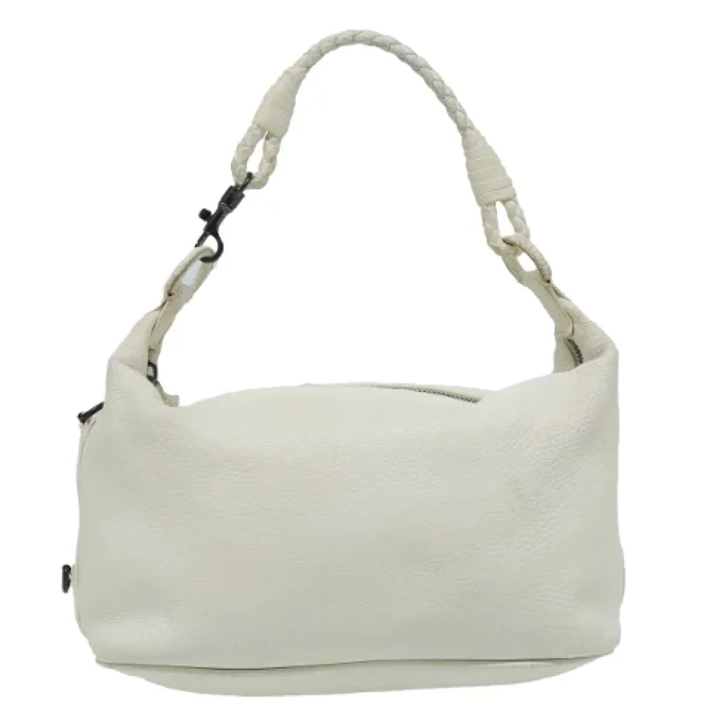 Bottega Veneta Vintage Pre-owned Leather shoulder-bags White Dames