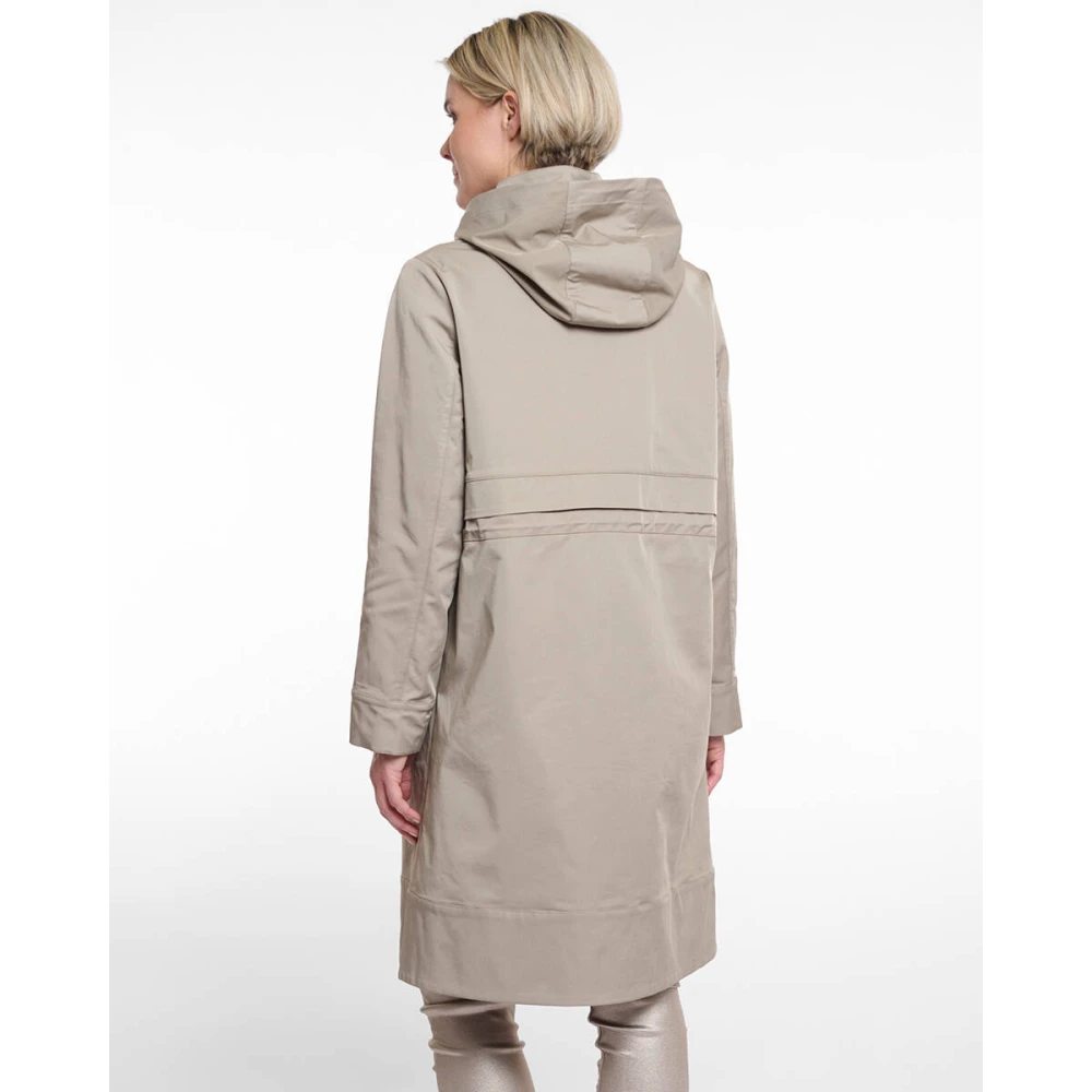 Rino&Pelle Detachable Hood Parka Kimi Beige Dames