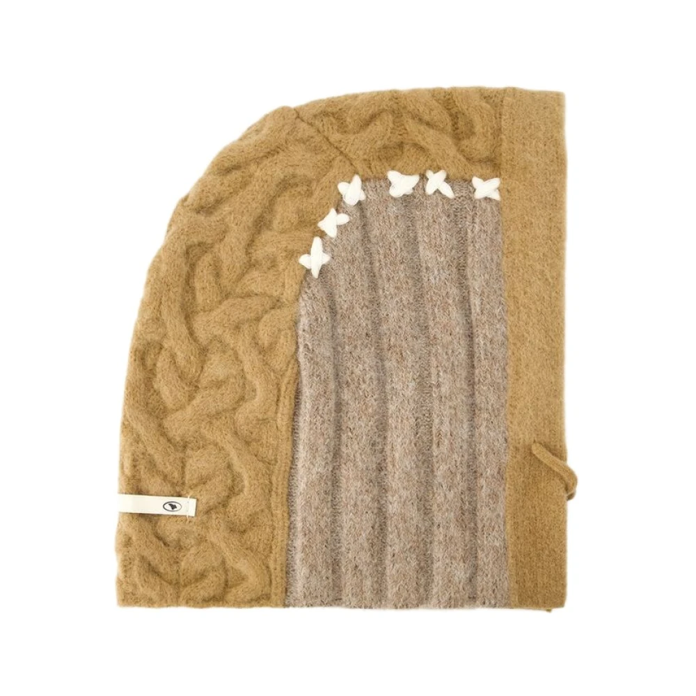 Ader Error Nylon Bruine Balaclava Brown Heren