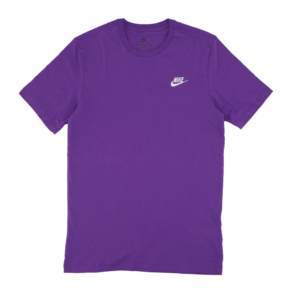 Nike Paarse Cosmos Streetwear Club Tee Purple Heren