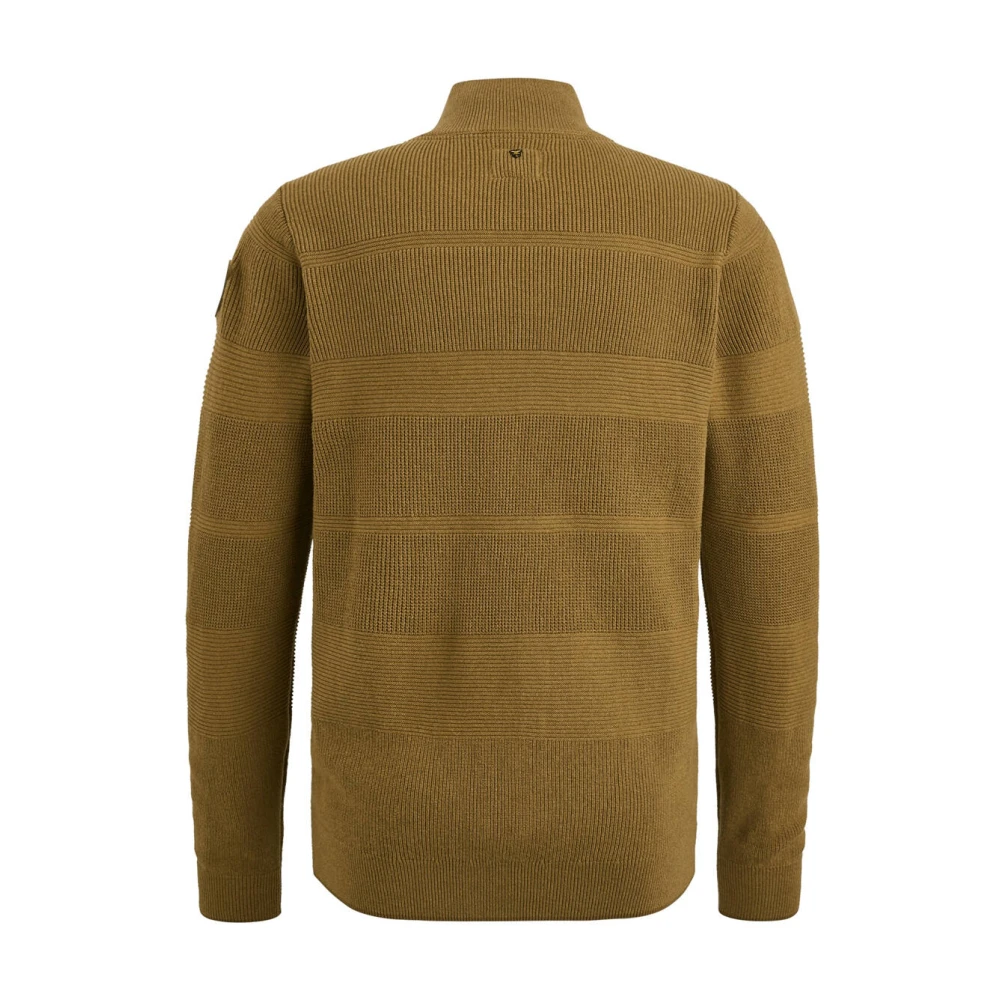 PME Legend Gebreide Katoenen Ritsjas Brown Heren