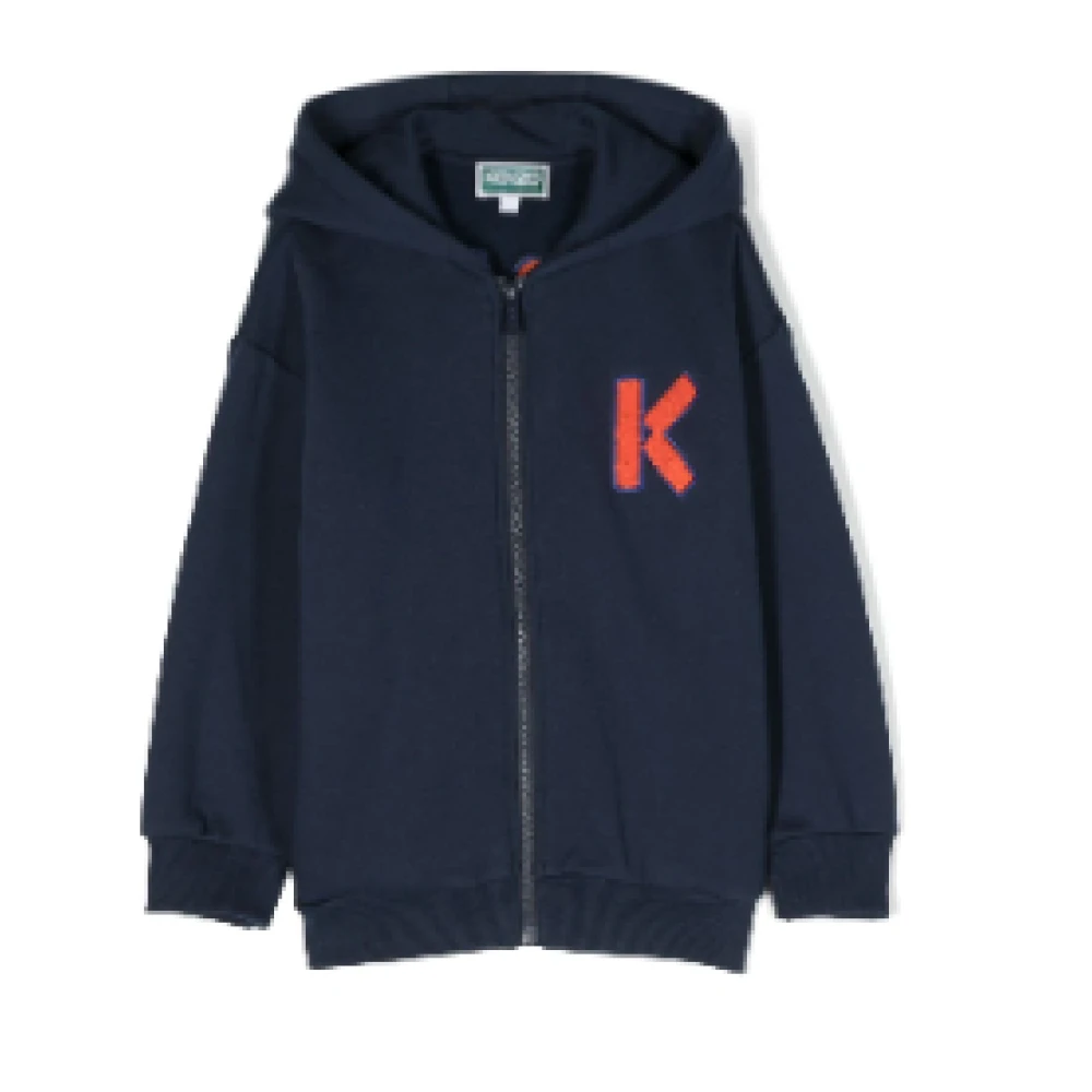 Kenzo Hoodie Cardigan Suit Navy Blue, Unisex