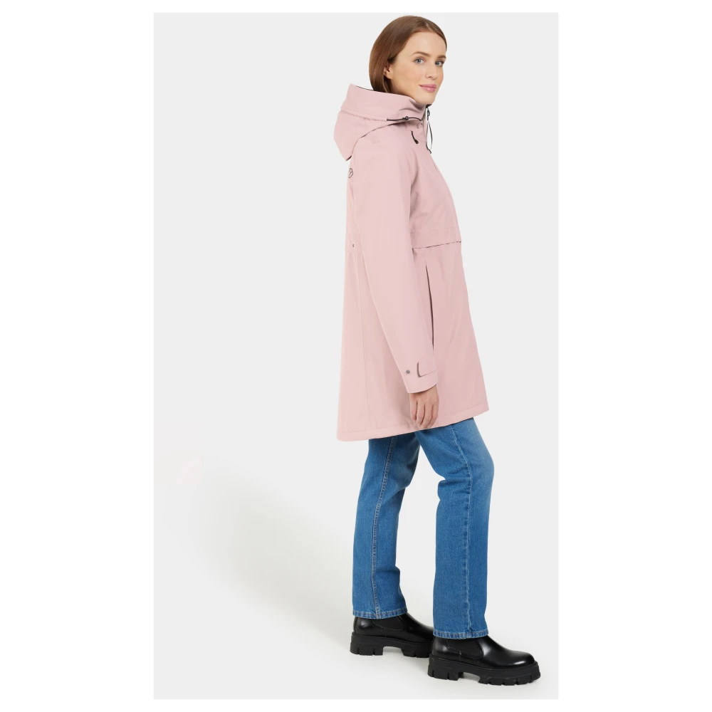 Didriksons Feminine Parka voor dagelijks gebruik Pink Dames