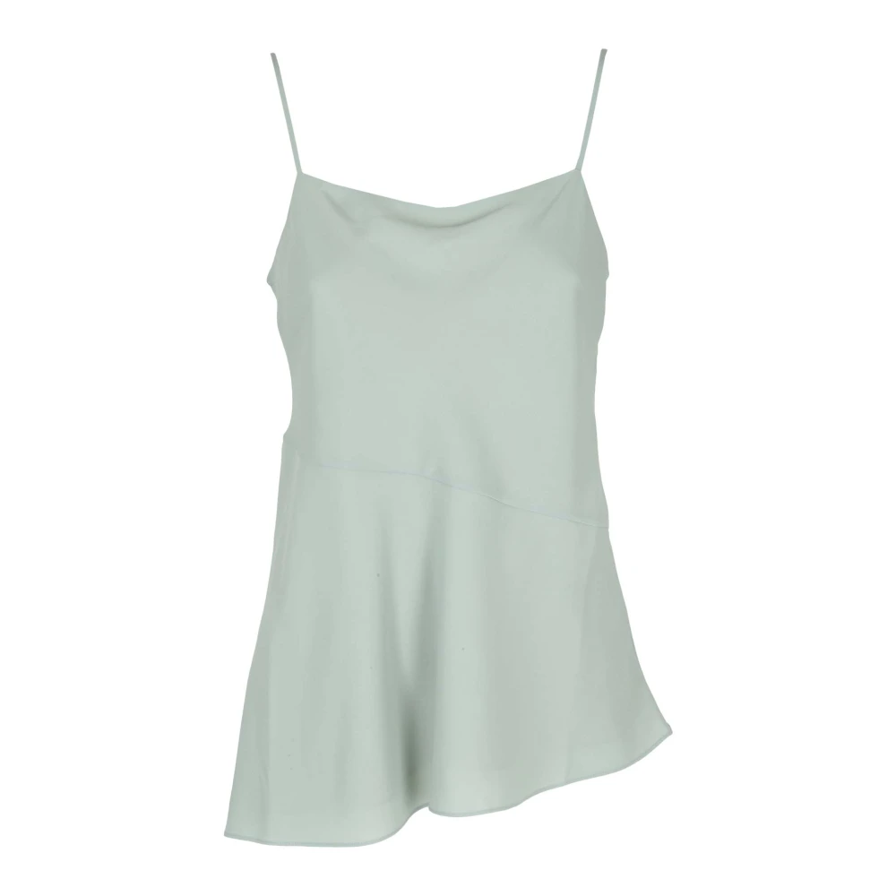 Theory Elegante Drape Slip Jurk Gray Dames