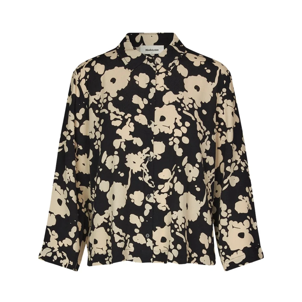 Modström Geprint Viscose Overhemd met Klassieke Kraag Multicolor Dames